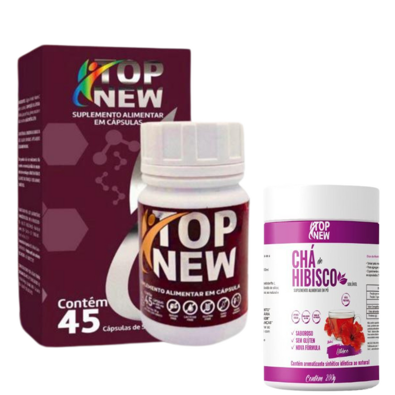 Kit Topnew Termogênico + Chá de Hibisco Solúvel